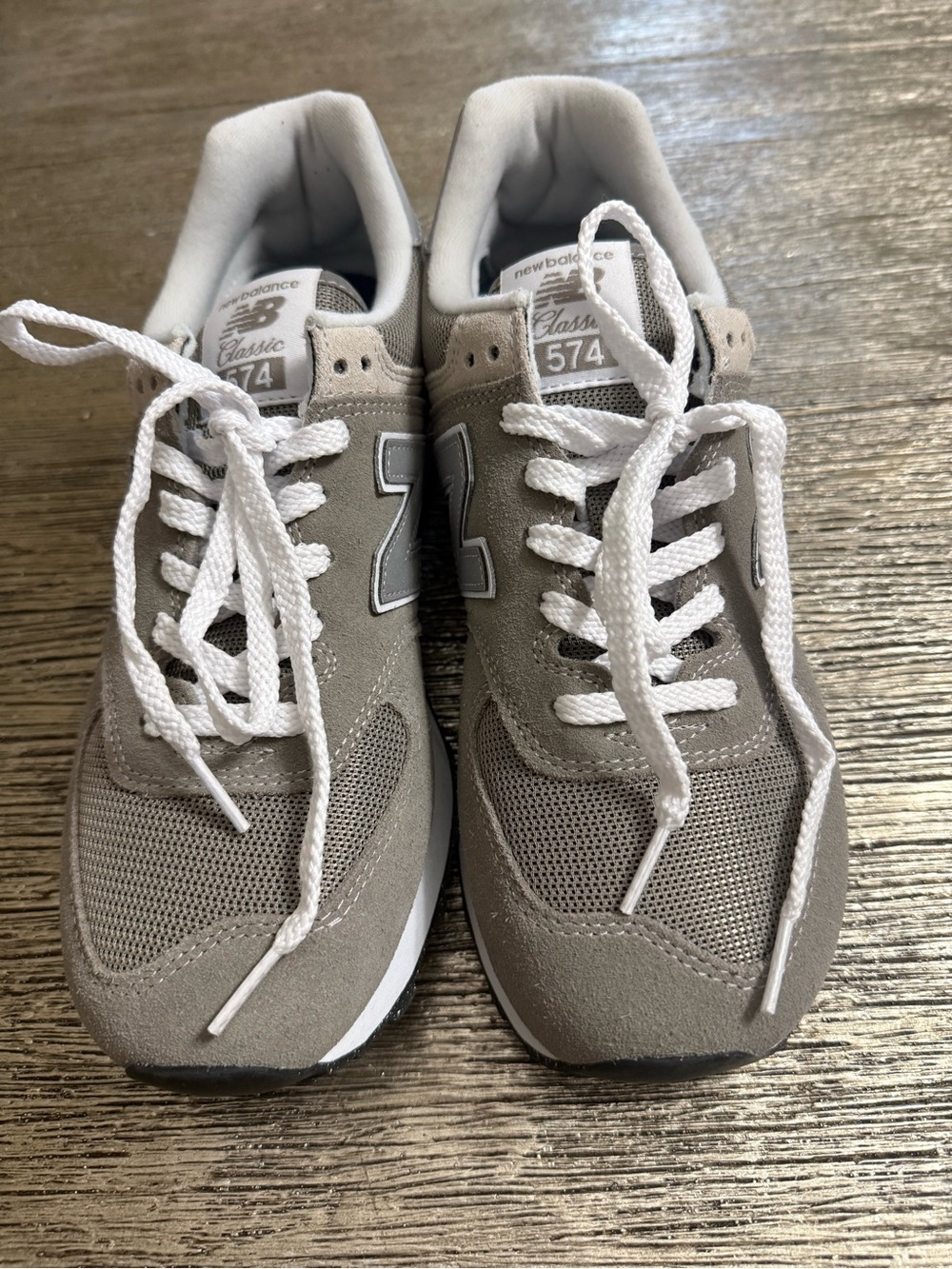 New Balance Men's 574 Sneakers in Taupe and White New M size 9 w 10.5